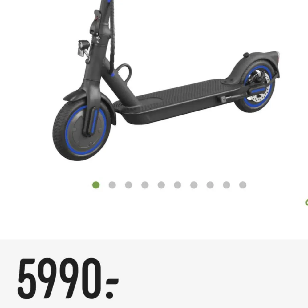 El scooter helt ny andvänd endast 2 gånger!  Pris kan diskuteras vid snabb affär . Övrigt.