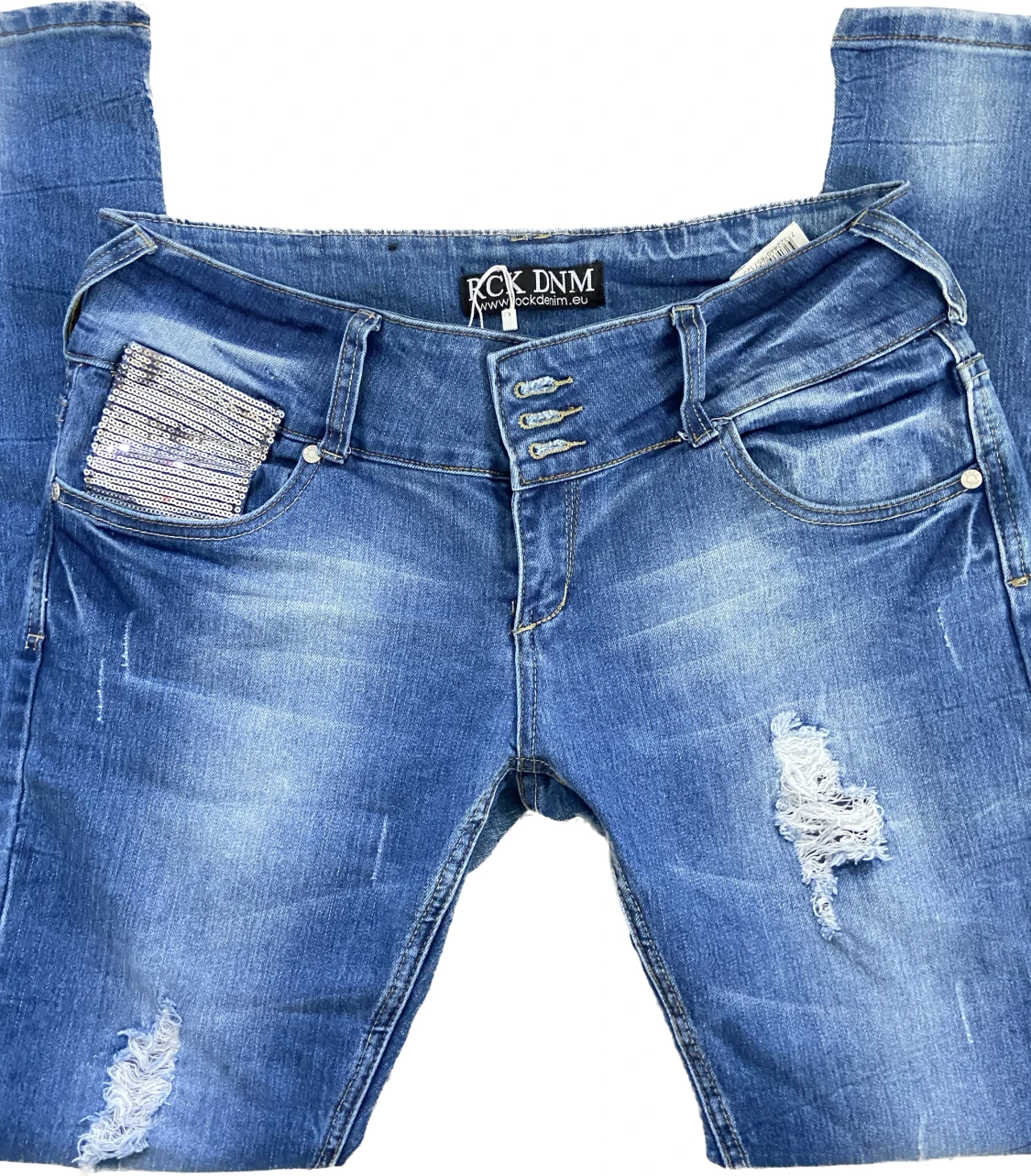 Oanvända jeans