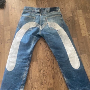 Evisu Daicock Jeans 34 - Vita daicock evisu strk 34/34. Skitsnygga :^)
