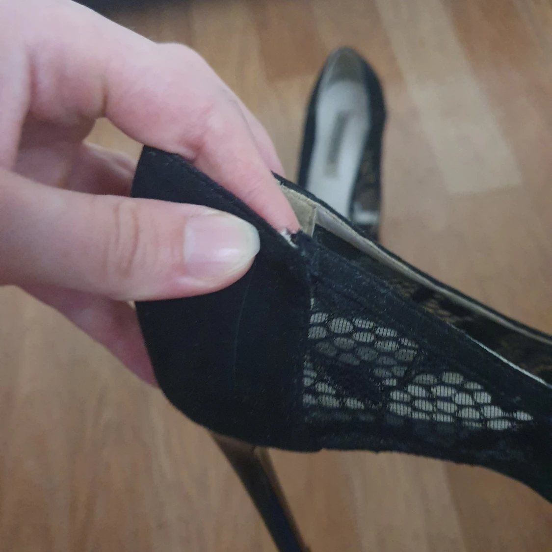 Klackskor i spets  - 91