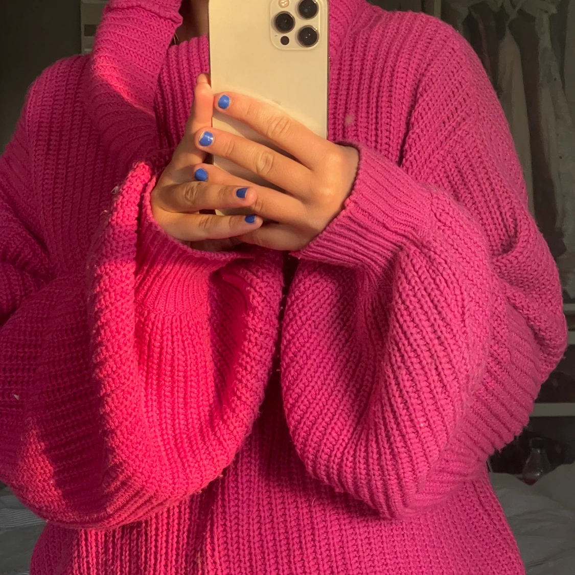 Oversized stickad tröja