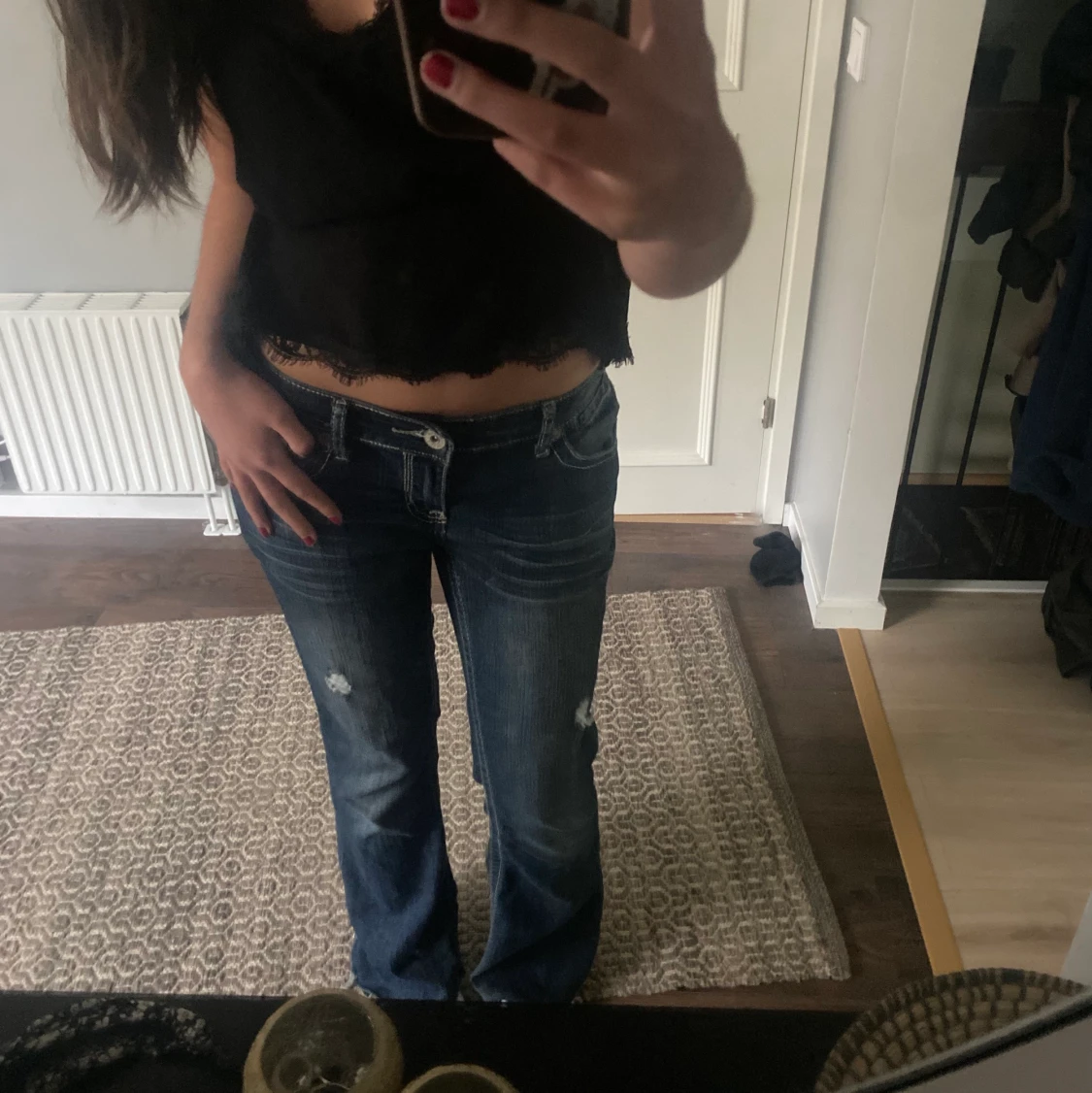 Snygga jeans med fickor  - 90