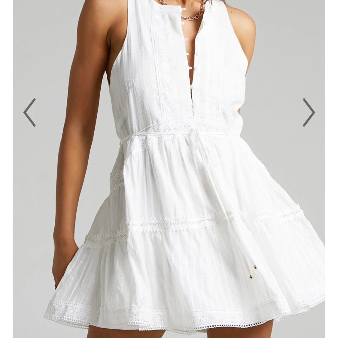 Vit sommarklänning - 90