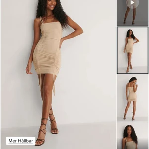 Klänning  - Säljer denna beige klänning från nakd i storlek s då den inte kommer till användning❤️