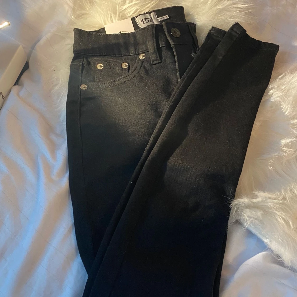 Svarta skinny jeans i str XXS