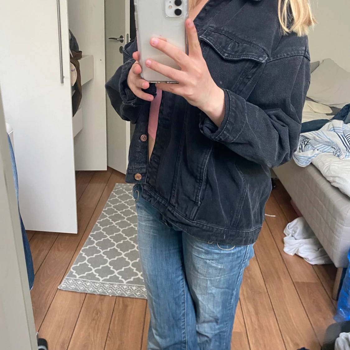 Jeansjacka svart - 90