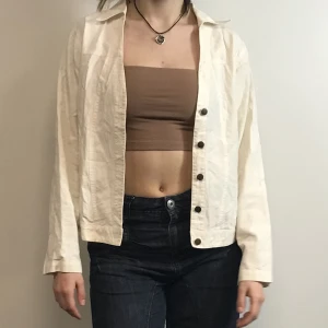 Mjölkvit jeansjacka - Tunn skön sommarjacka 