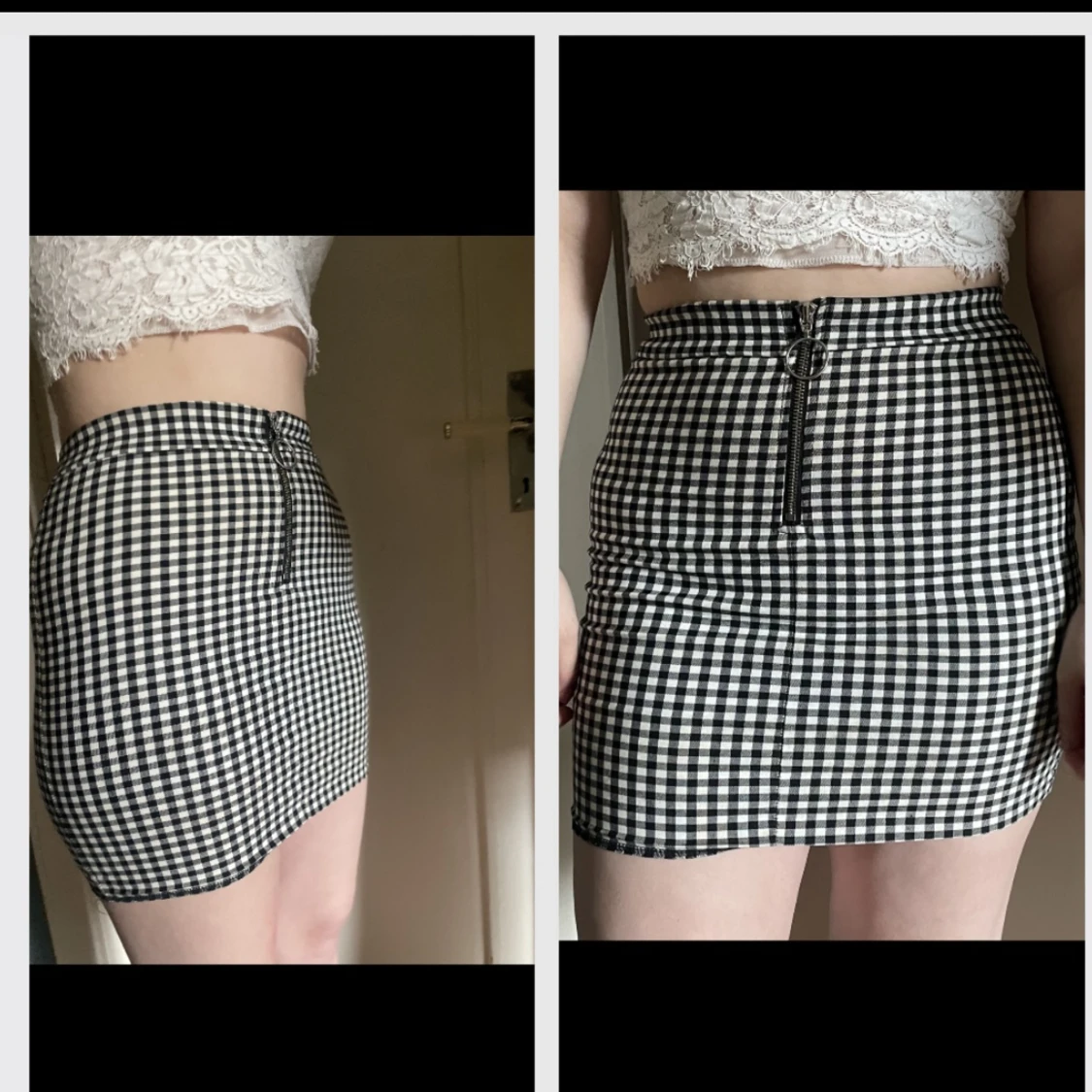 Rutig kjol 🖤🤍 - 91