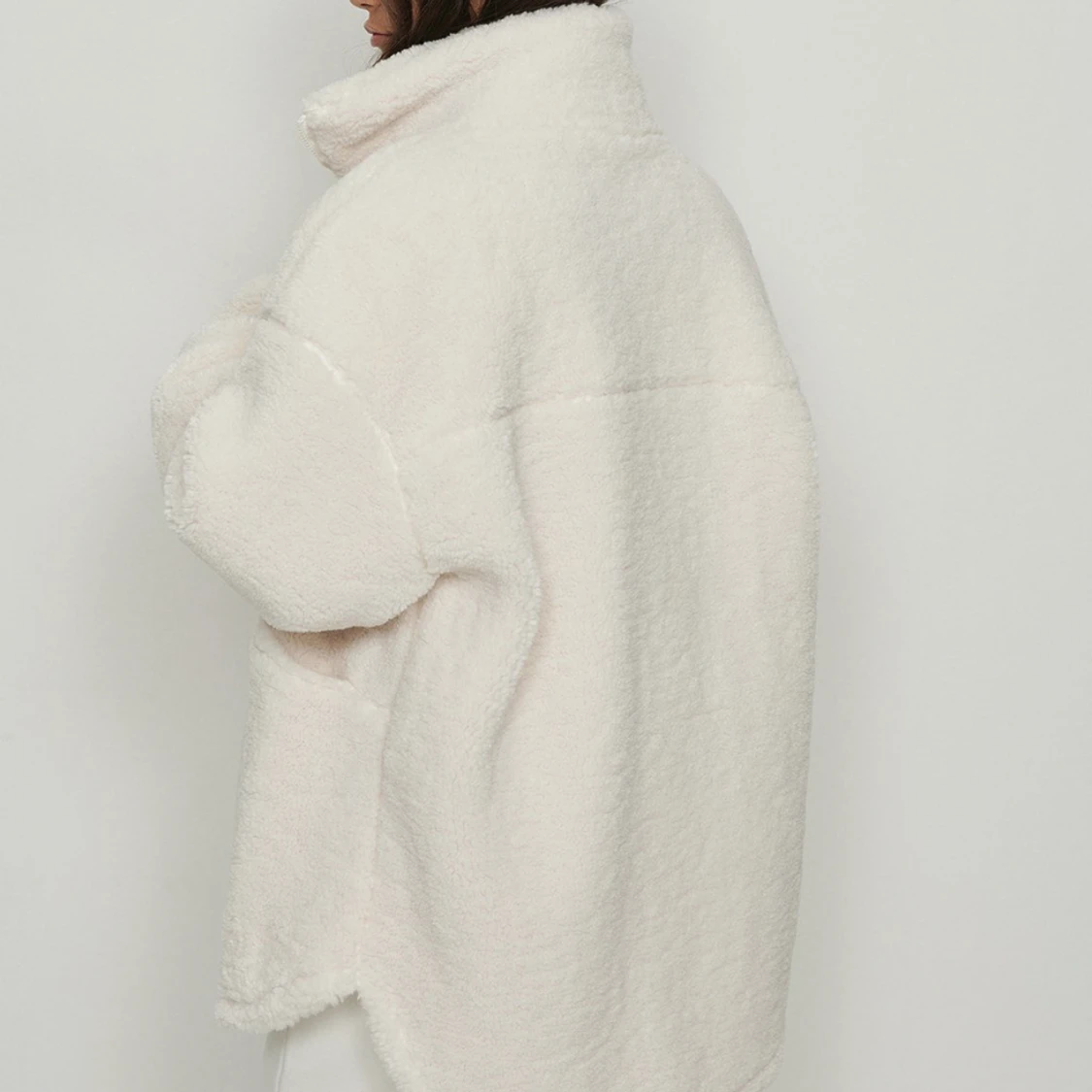 Vit Teddy jacka - 90