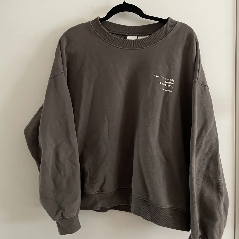 Sweatshirt från H&M, stl S men lite oversized. Använd men i fint skick.. Hoodies.