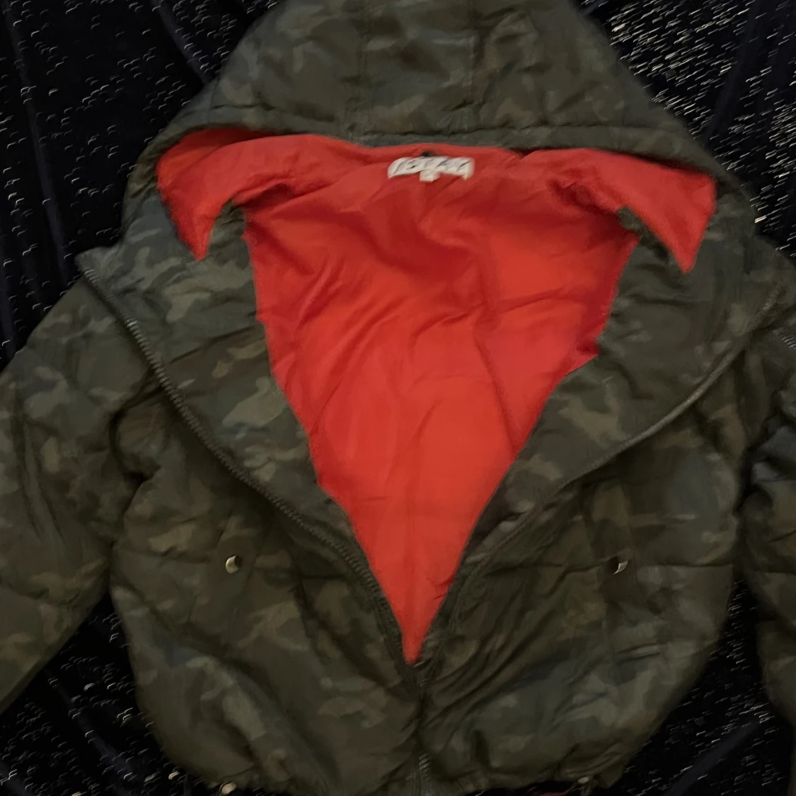 snygg grön puffer jacket - 91