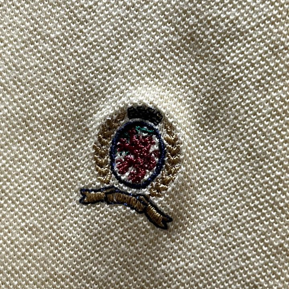 Tommy Hilfiger Piké gul retro 80-tal - 90