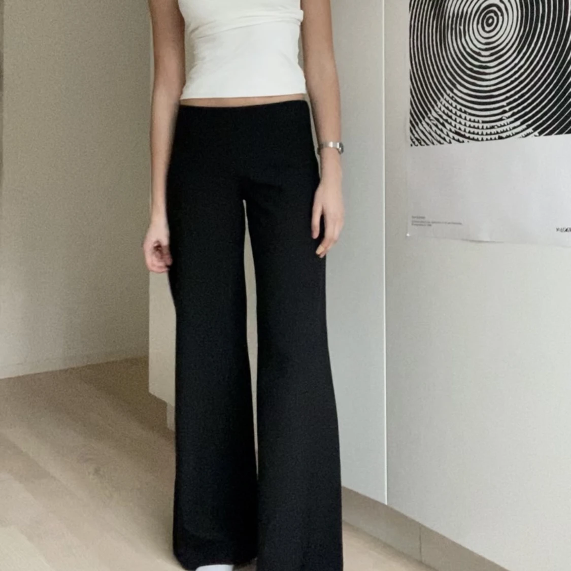 Lågmidjade kostymbyxor 