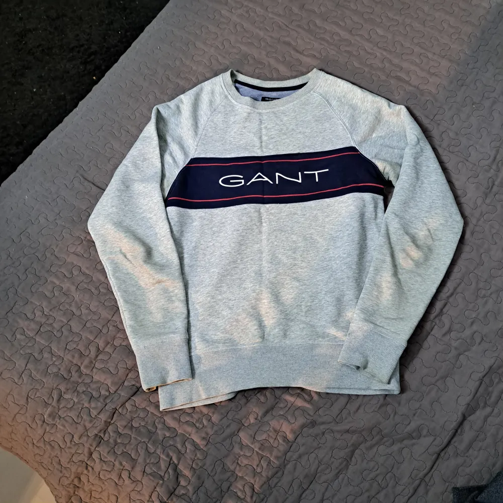 Knappt använd GANT tröja som köptes för 1000kr för någea månader sedan. Ny och fräsk tröja som säljs då jag växte ur dom. . Hoodies.