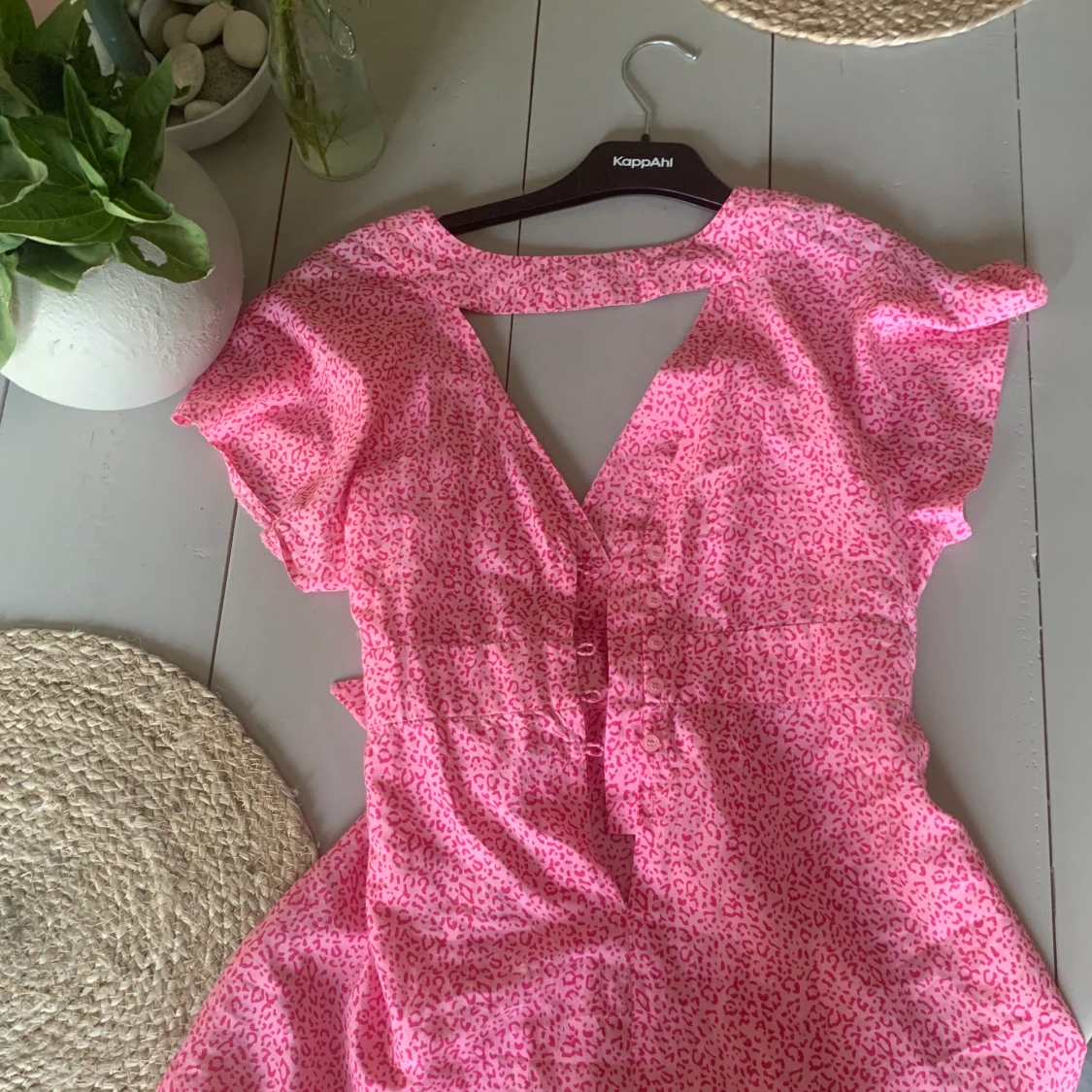 Rosa frärgad tröja - 90