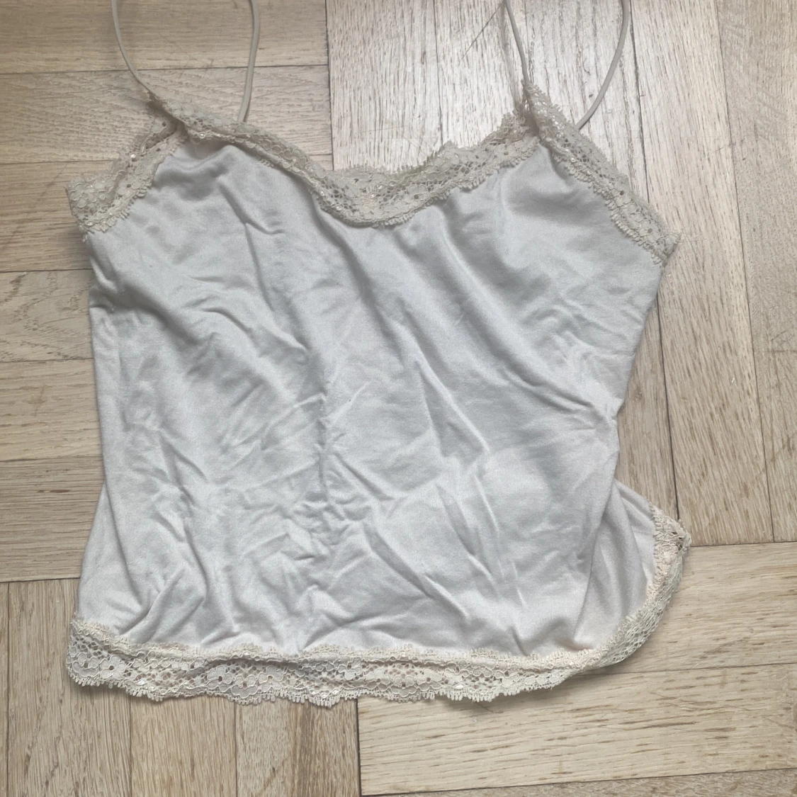 Beige/ljus rosa linne