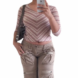 Randig glittertopp - Storlek 34/36