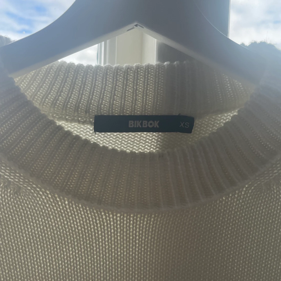 Randig stickad tröja - 90