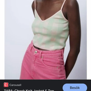 Croptop i pastellfärger  - Säljer denna jättesöta croptop/linne från ZARA💕 Linnet är i nyskick då den endast används en gång. Skriv till mig om du har någon fråga!