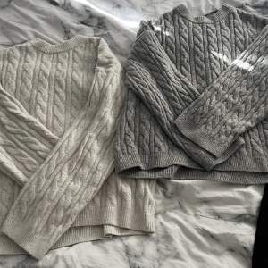 Två ull tröjor från H&M! Den beiga är lite större än den gråa! Gott skick båda två!😍