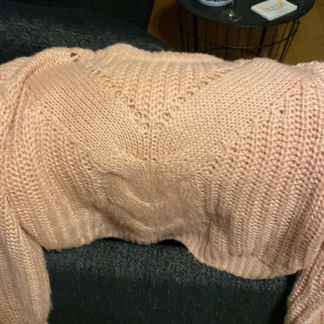 Snygg stickad tröja  - 90