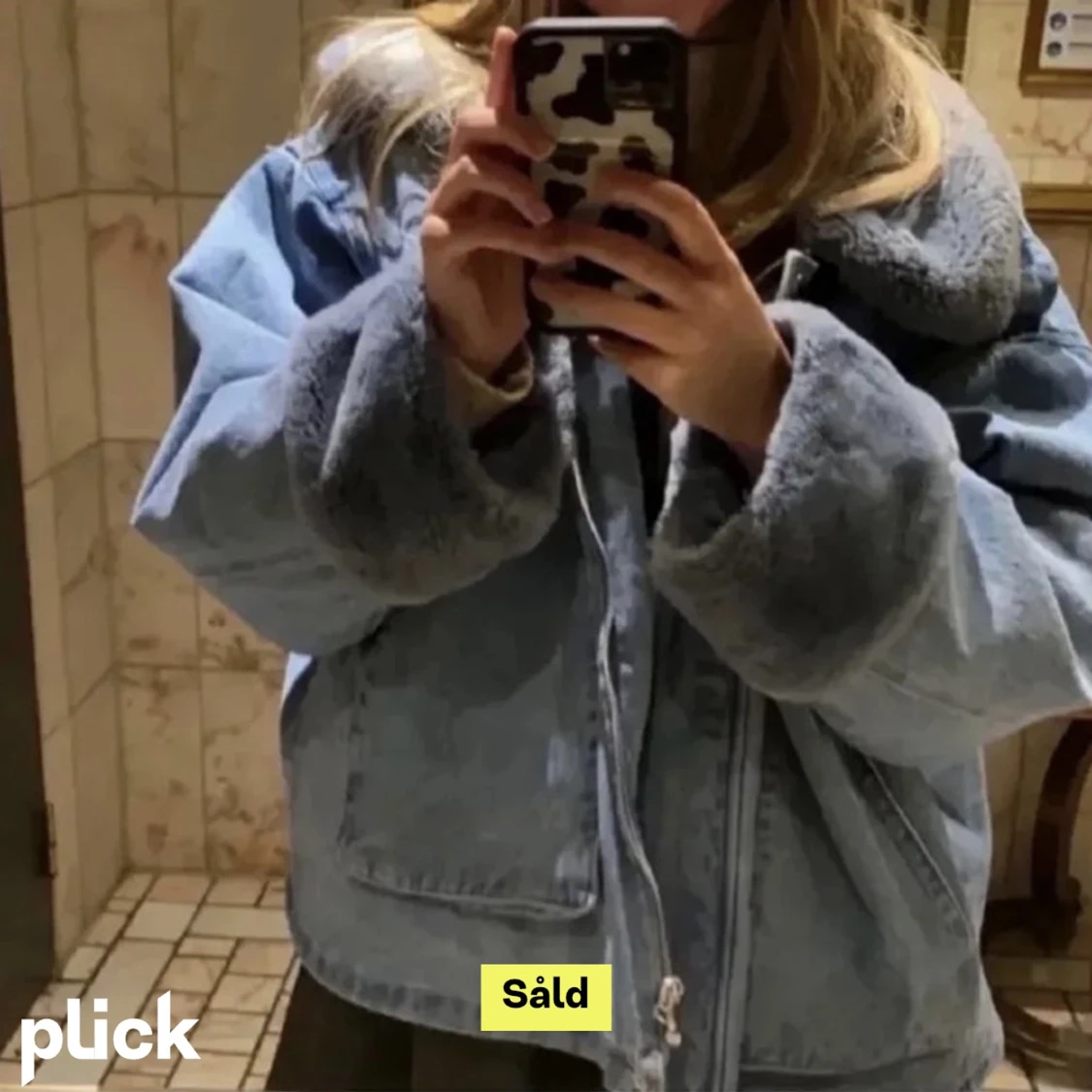 Trendig jacka med päls - 91