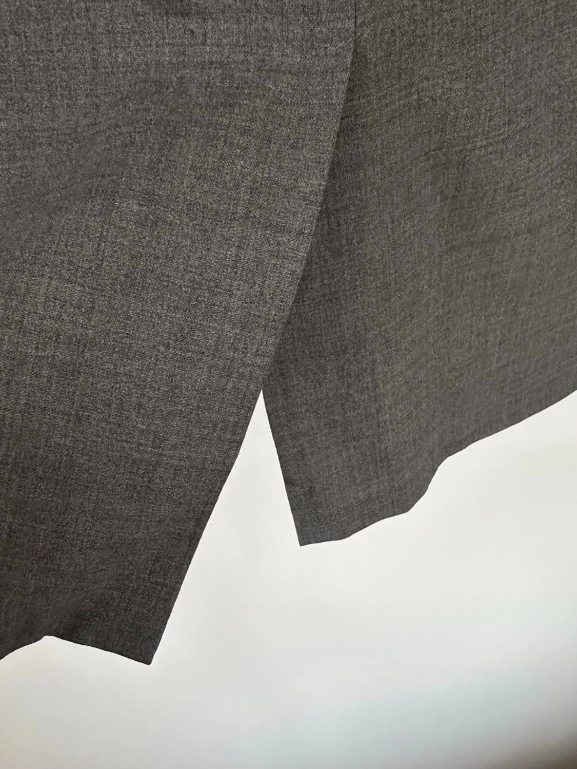 Banana Republic grå figursydd klänning, 95% ull, storlek L - 5