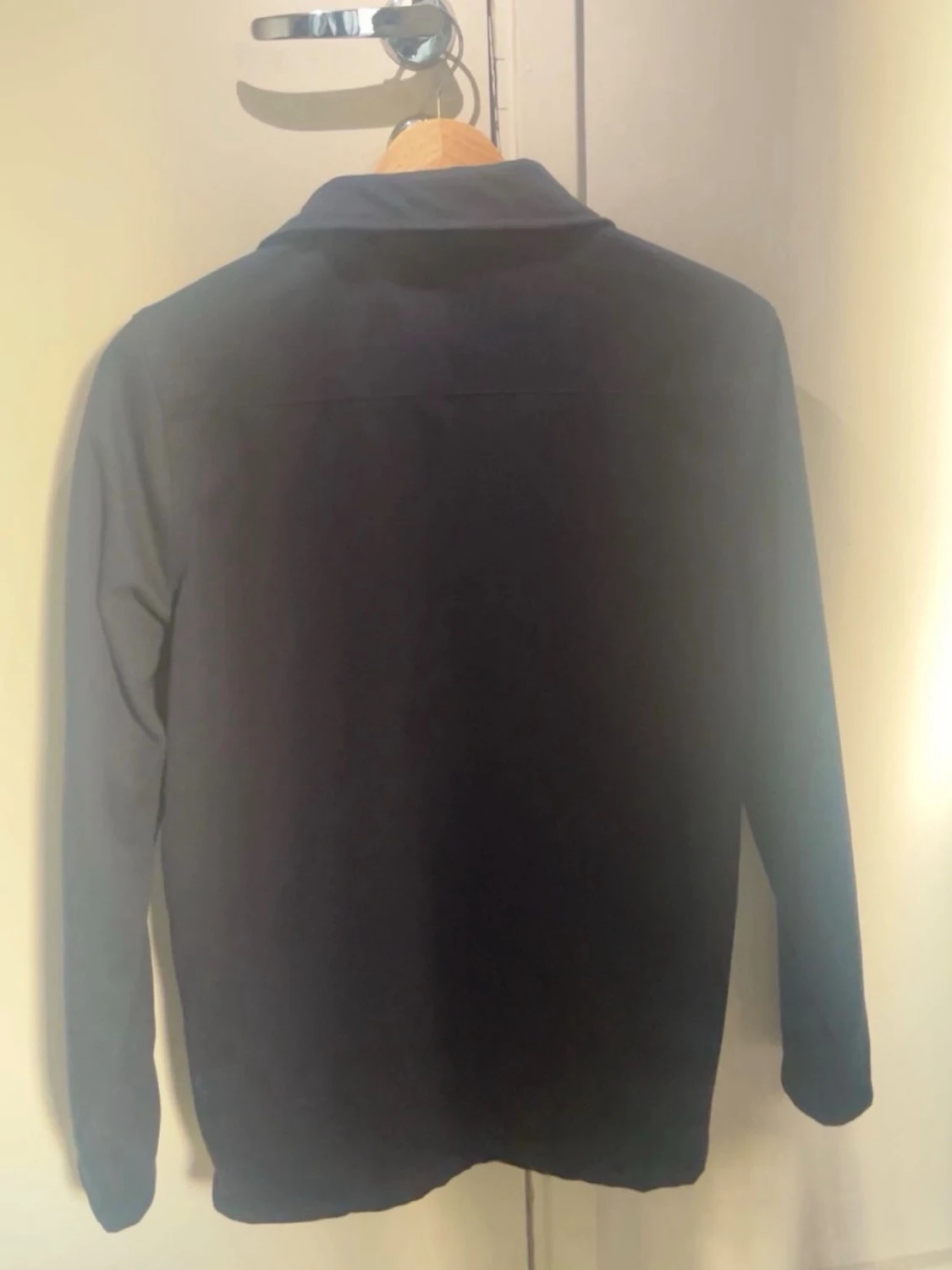Mörkblå overshirt med dragkedja - 1