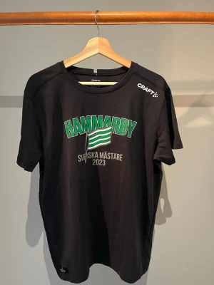 Hammarby T-shirt  - Svart Hammarby T-shirt från 2023 när Bajen vann sm guld. Inte använd många gånger efter köpet 2023 och bara vilar i garderoben!