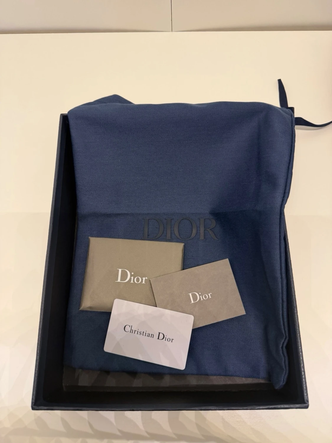 DlOR NAVY BLUE POUCH - 6