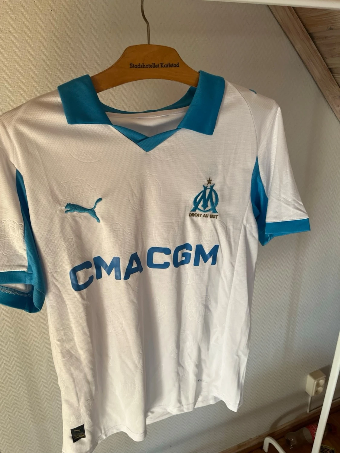 Marseille matchtröja Puma vit/blå