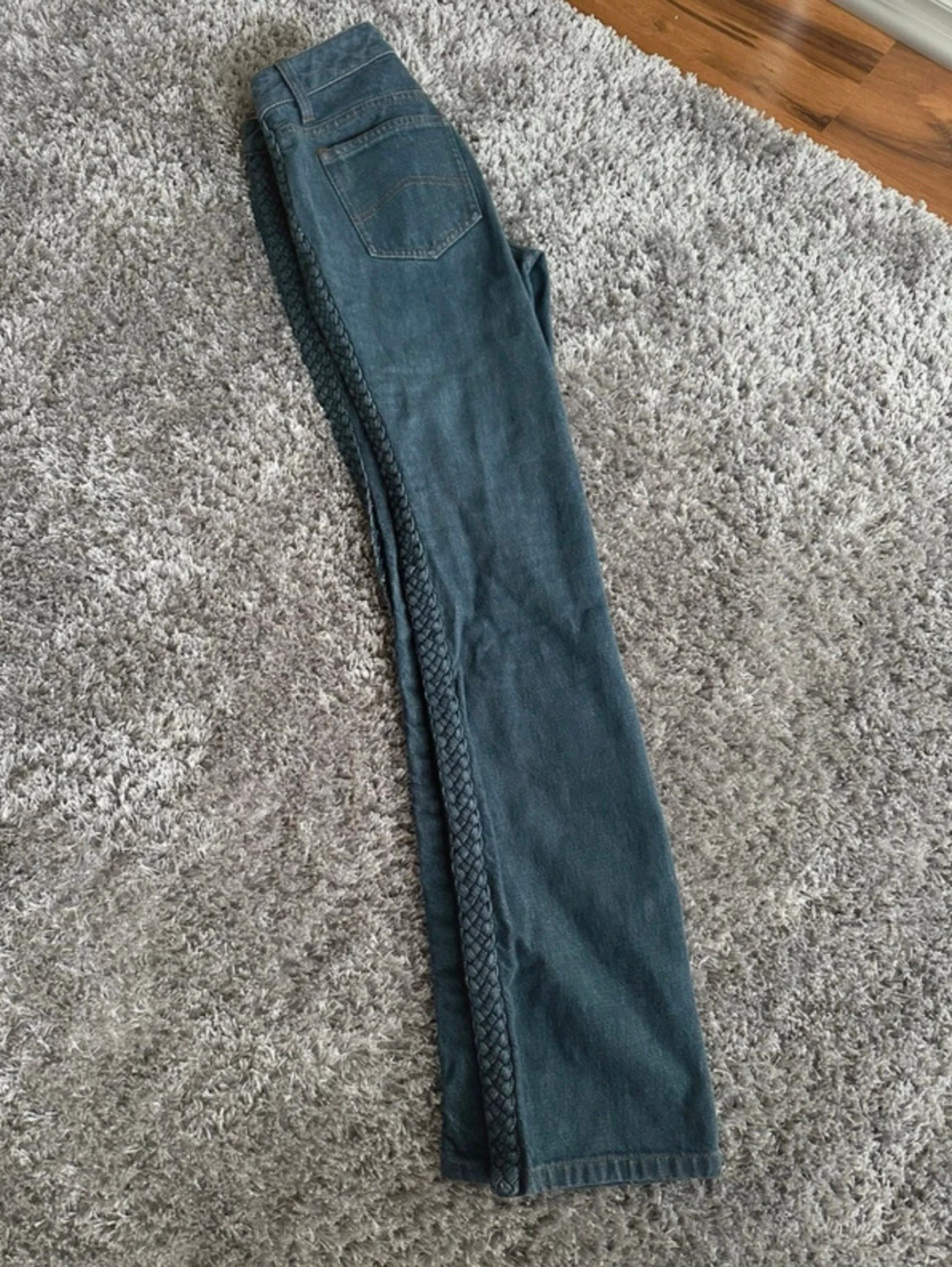 Blå jeans med flätade sidor Armani Exchange - 4