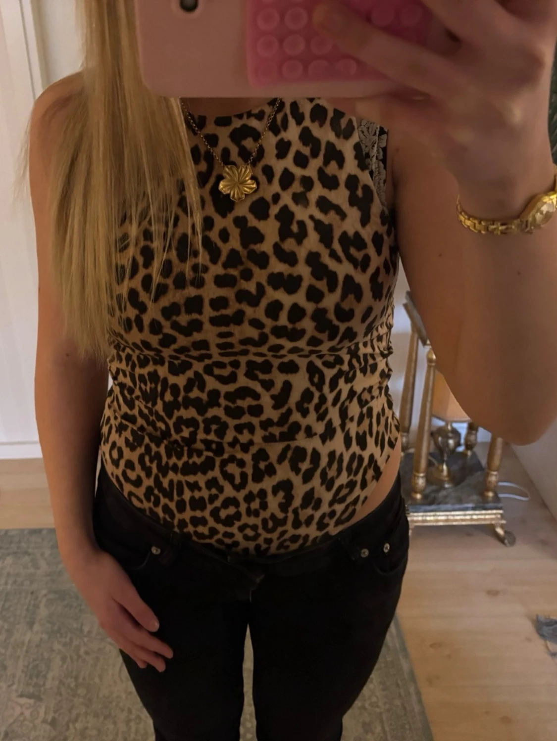 Leopardmönstrad body 