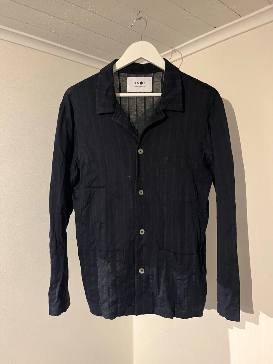 Mörkblå NN07 Overshirt  - 2