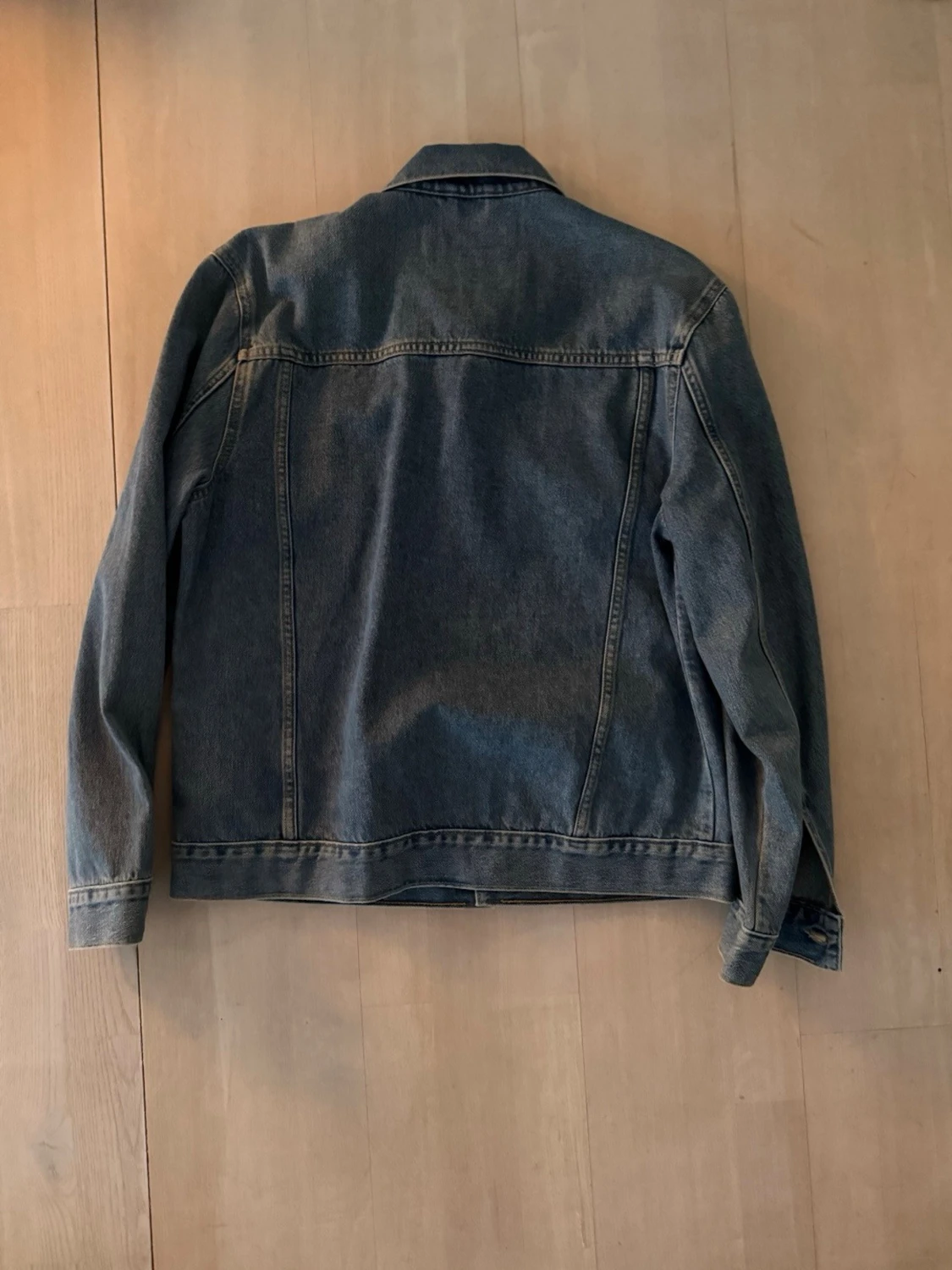 Blå klassisk jeansjacka - 1