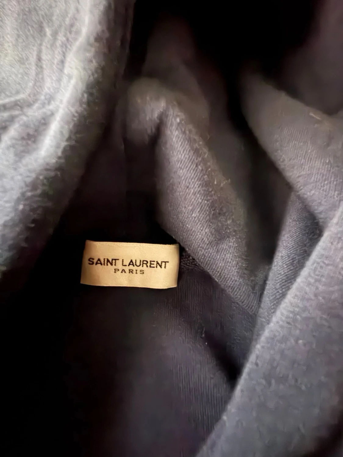 Mörkblå hoodie från Saint Laurent - 1