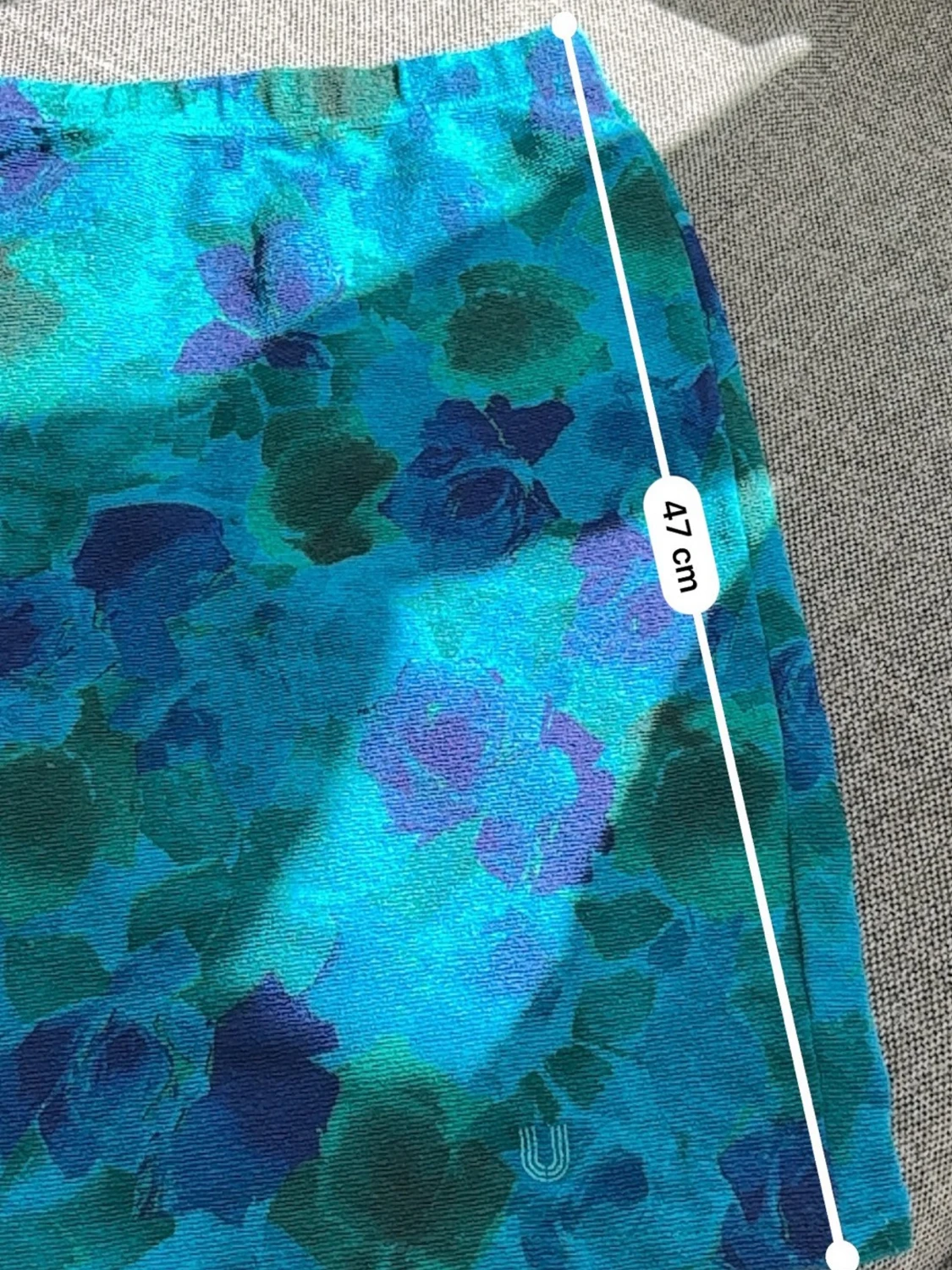 Blommig blå kjol från Ungaro - 4