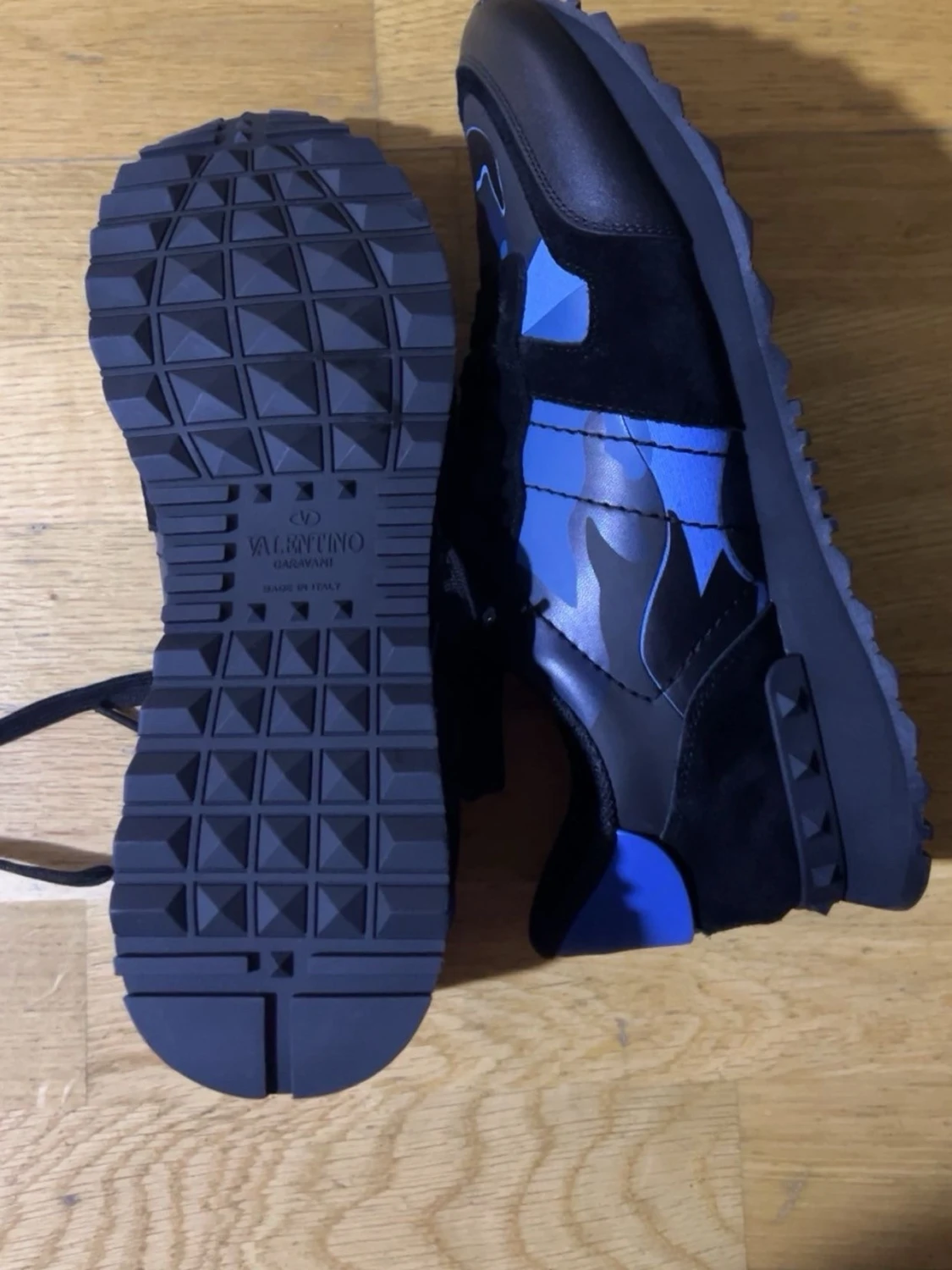 Valentino blå camo sneakers - 1
