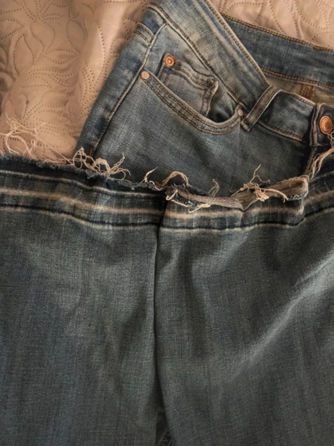Blå bootcut jeans - 1