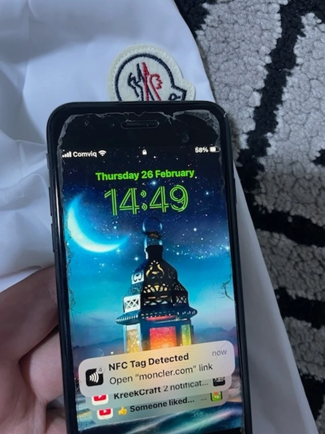 Vit vindjacka från Moncler - 4