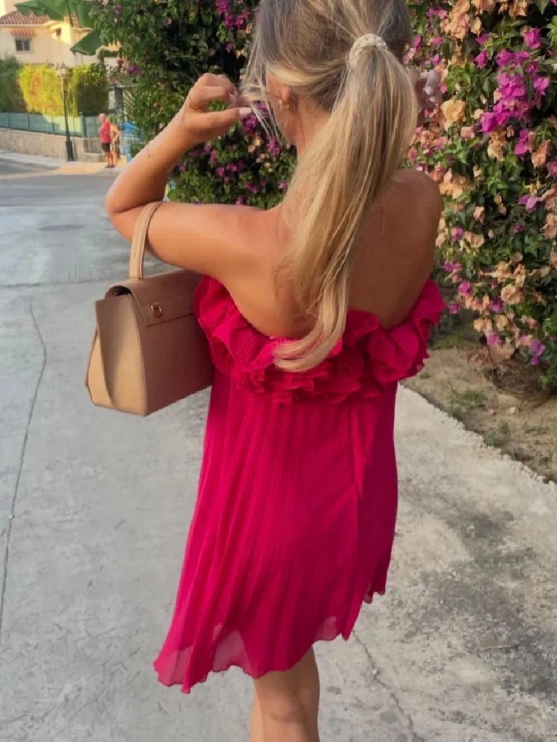 Rosa klänning Zara S - 1