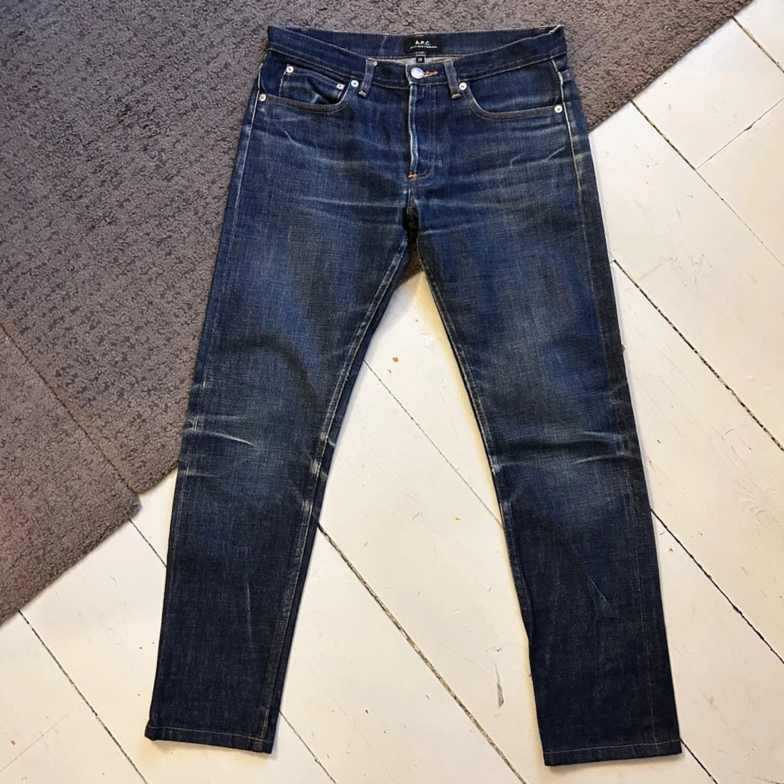 Mörkblåa APC Petit New Standard Selvedge Jeans - 1