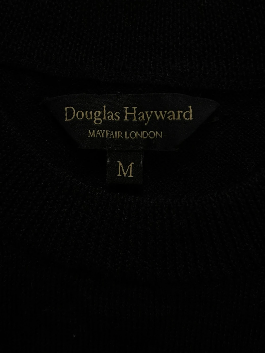 Svart stickad tröja Douglas Hayward - 1