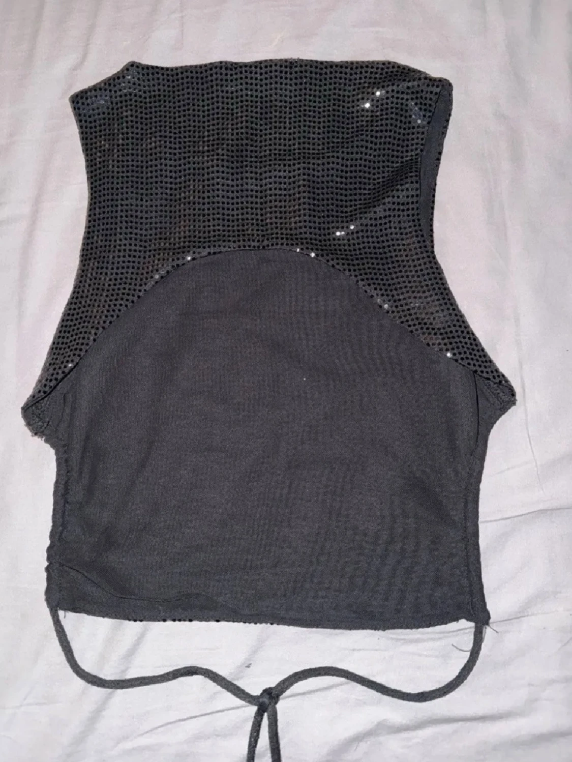 Glittrig svart linnetopp från FB sister - 1