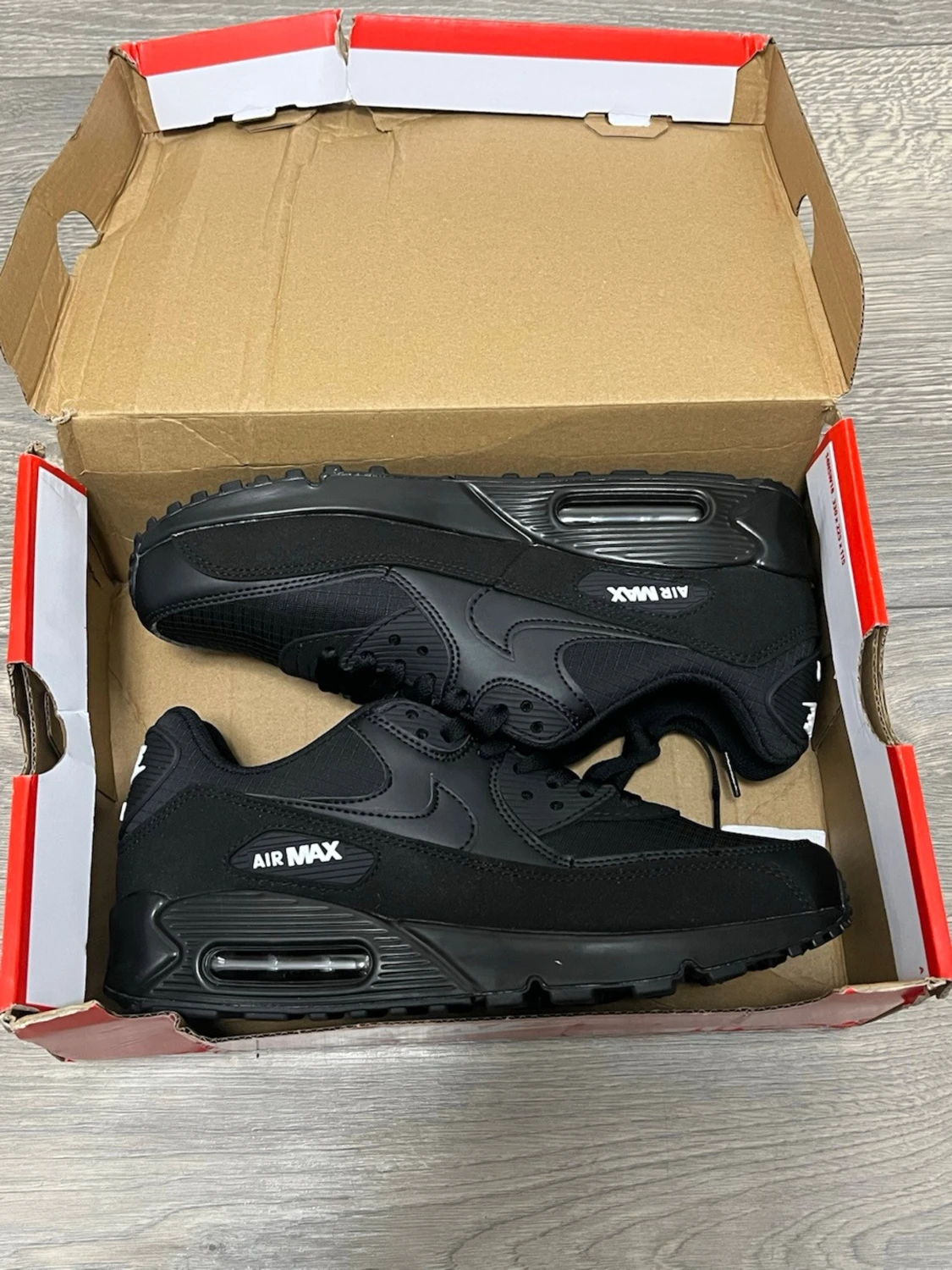 Nike Air Max 90 helsvarta sneakers - 1