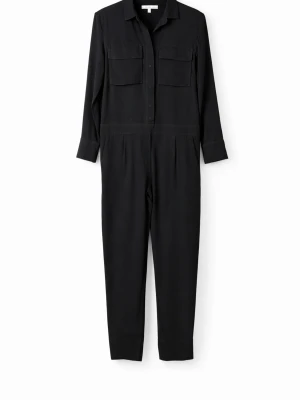 & Other Stories svart jumpsuit i utility-stil - Baktill finns två dekorativa passpoalfickor (ej funktionella) som ger ett skräddat intryck.