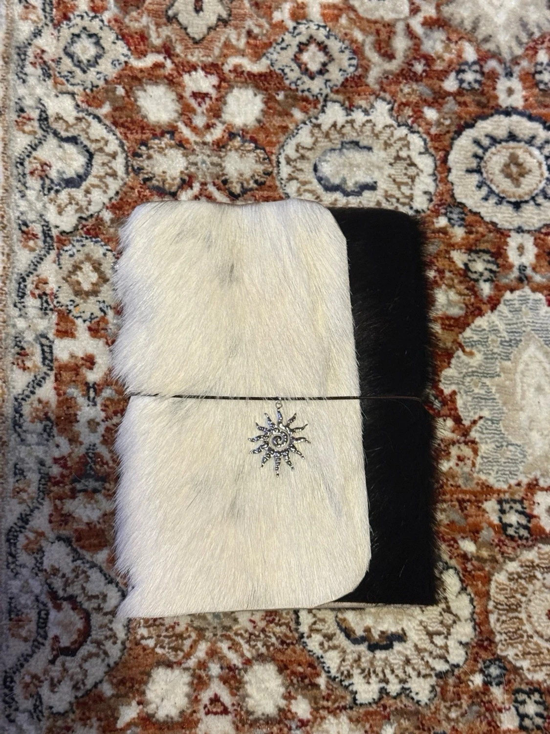 A5 cowprint journal cover, Louise Carmen inspirerad