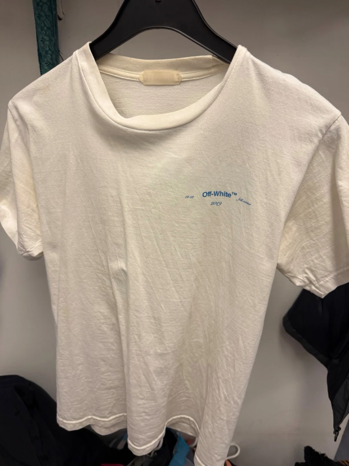 Vit Off-White t-shirt med tryck