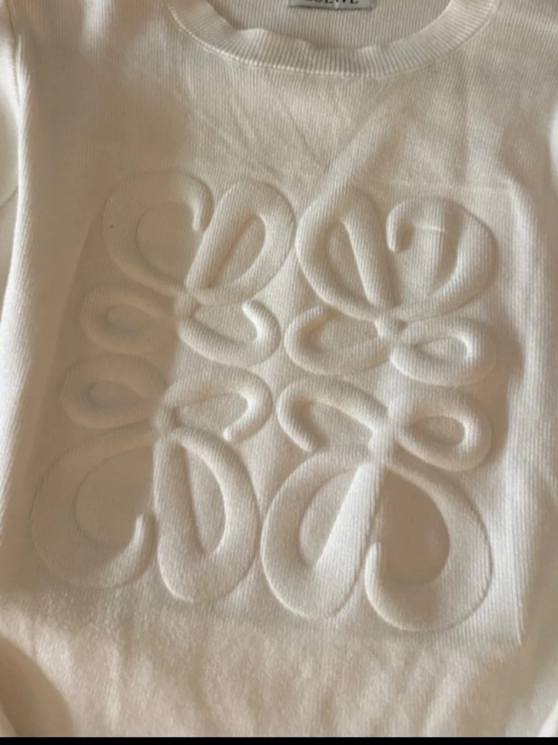 Vit stickad tröja från Loewe - 1