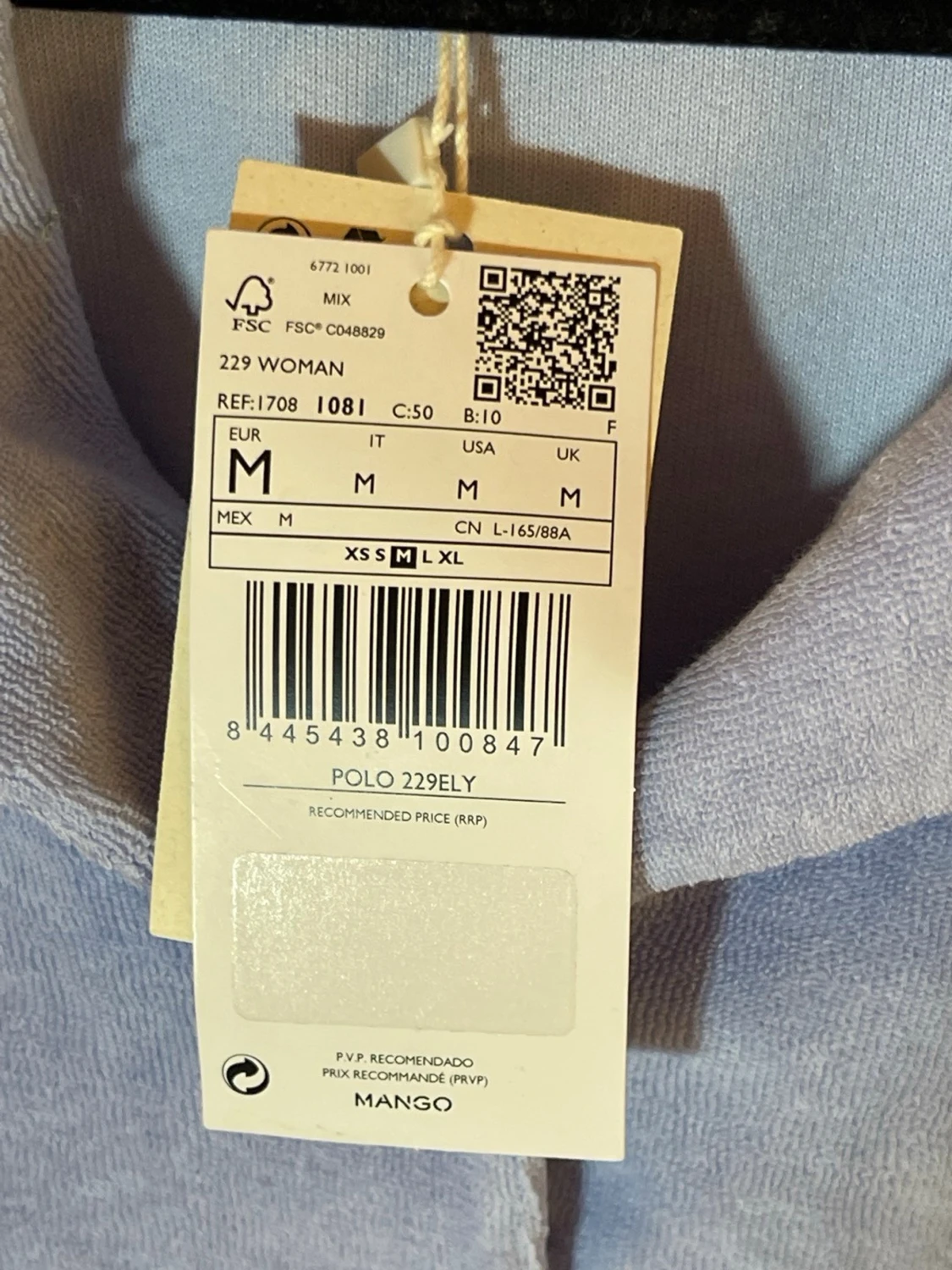 Ljusblå kortärmad skjorta från mango - 3